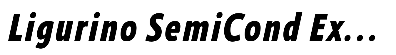 Ligurino SemiCond ExtraBold Italic